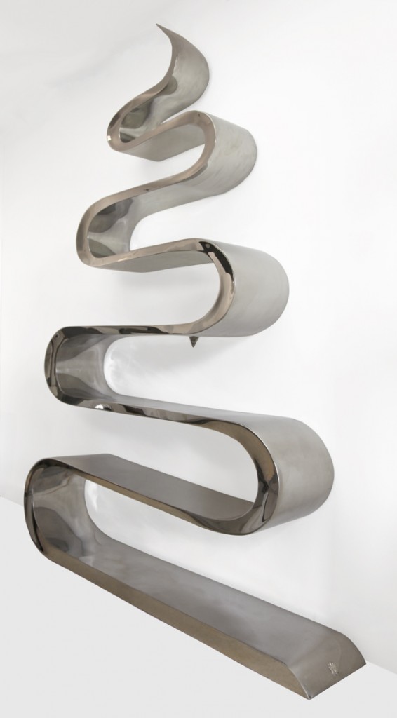 SNAKE BOOKCASE - Stainless Polished